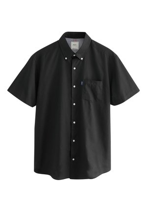 Next, BUTTON DOWN OXFORD SHORT SLEEVE REGULAR FIT - Vapaa-ajan kauluspaita - black