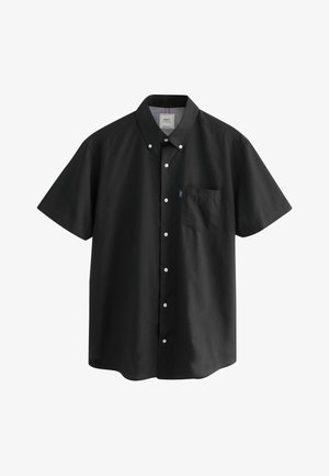 Next, BUTTON DOWN OXFORD SHORT SLEEVE REGULAR FIT - Vapaa-ajan kauluspaita - black