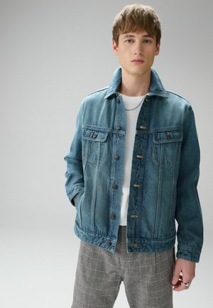 REGULAR FIT - BUTTON THROUGH  - Giacca di jeans - blue