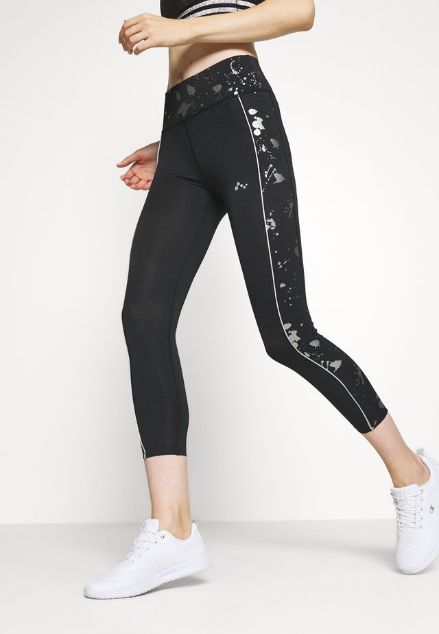 ONPSILVER 7/8 TRAINING - Tights - black/gun metal
