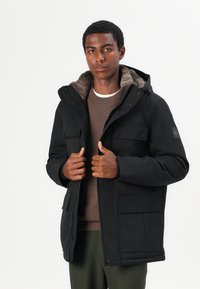 TOM TAILOR FIELDJACKET - Vinterkåpe / -frakk - black