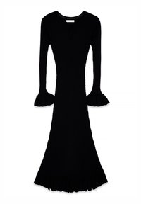 KEYHOLE FRILL - Maksikleit - black