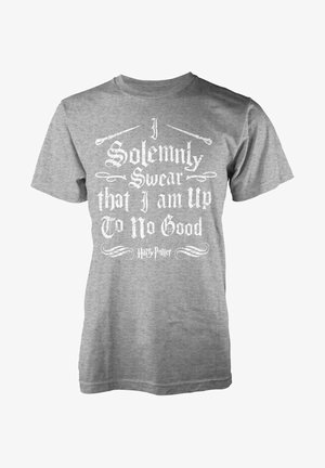 Harry Potter HARRY POTTER SOLEMNLY SWEAR  - T-shirt con stampa - grey