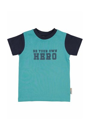 STATEMENT - T-shirts print - turquoise