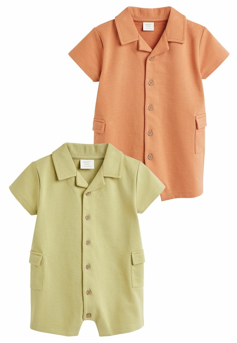 Next COLLAR ROMPERS 2 PACK  - REGULAR FIT - Jumpsuit - green orange