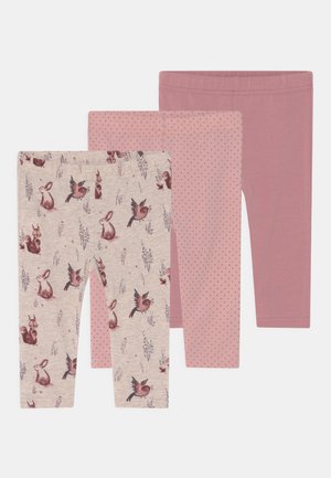 LIVA 3 PACK - Leggings - Hosen - dusty rose