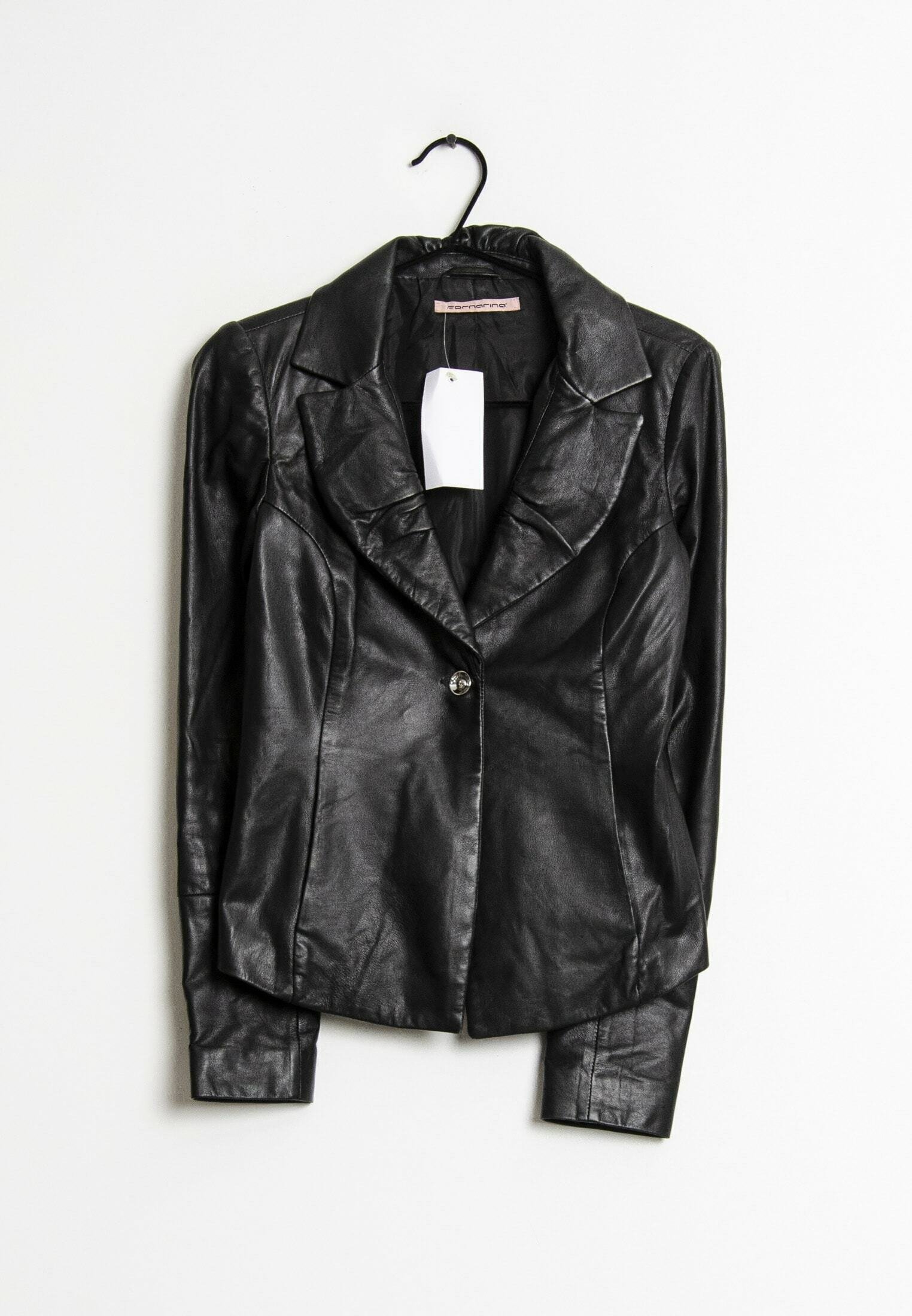 Fornarina Chaqueta de cuero - black/negro - Zalando.es