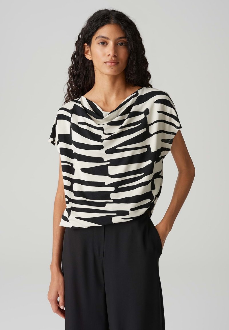 OPUS - O-SHAPE PRINT - Print T-shirt - black, Enlarge