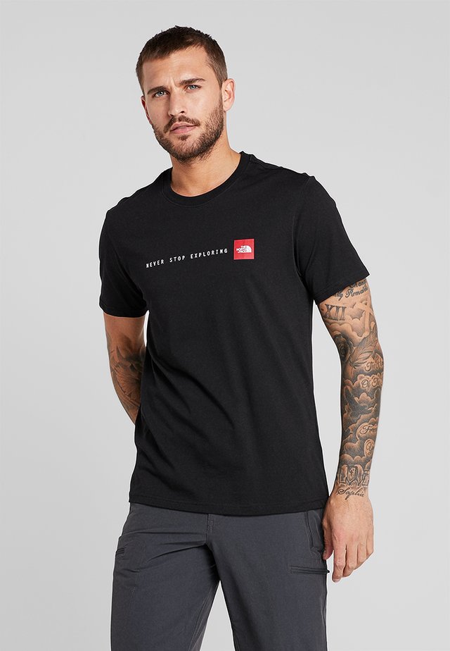 NEVER STOP EXPLORING TEE - T-shirt imprimé - black