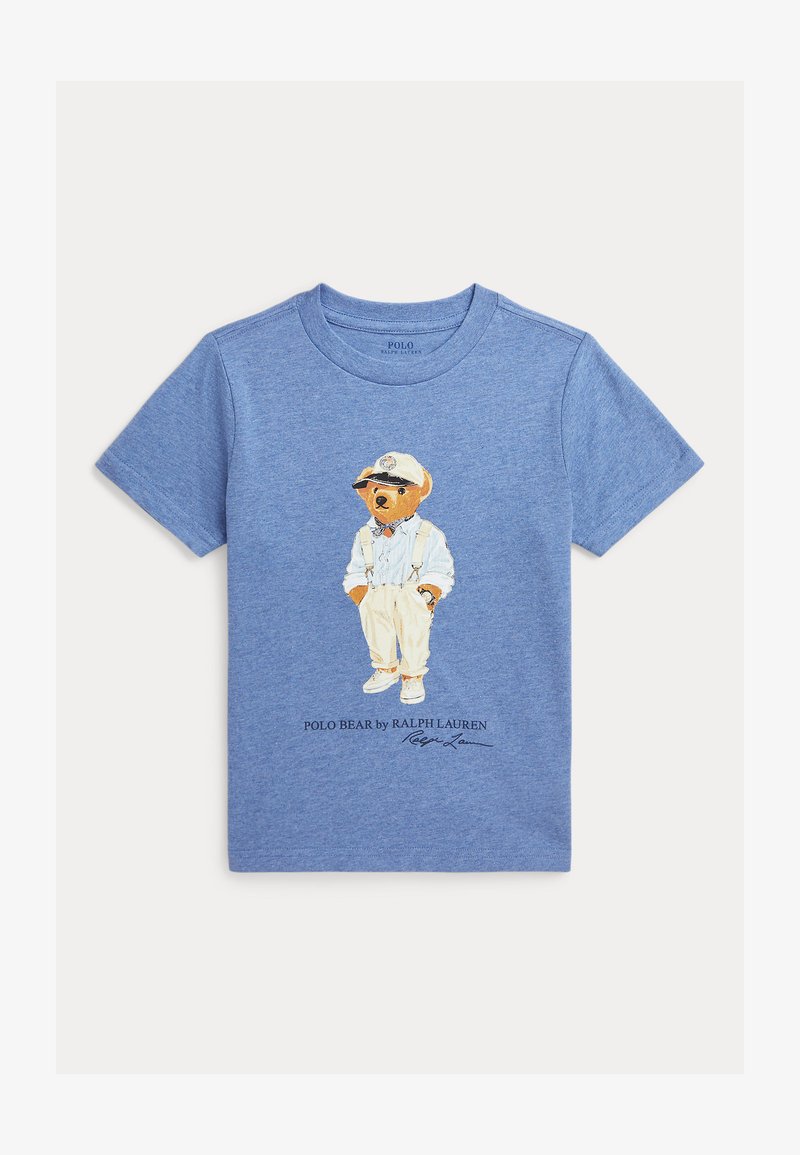 Polo Ralph Lauren POLO BEAR COTTON JERSEY T-SHIRT - Print T-shirt - blue heather hemingway bear