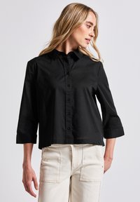 Street One - Overhemdblouse - schwarz Miniatuurafbeelding 1