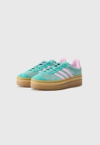 adidas Originals GAZELLE BOLD - Matalavartiset tennarit - powder teal/bliss lilac/pure teal