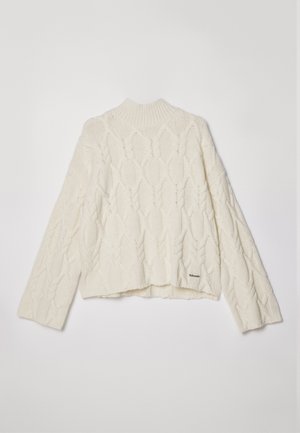 Holzweiler CHUNKY CABLE TURTLENECK - Jumper - ecru