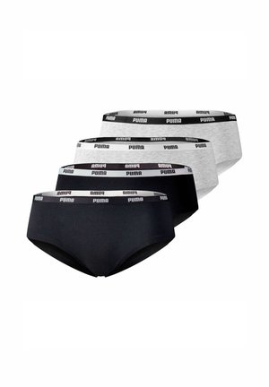 SOFT BUND LOGO 4ER PACK - Slip - schwarz/grau melange