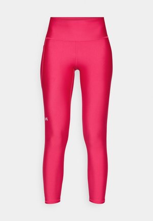 Enganliegende Leggings in leuchtendem Pink, aus glattem, dehnbarem Stoff gefertigt. Verfügt über einen hohen Bund und ein kleines Logo in Weiß am Unterschenkel.