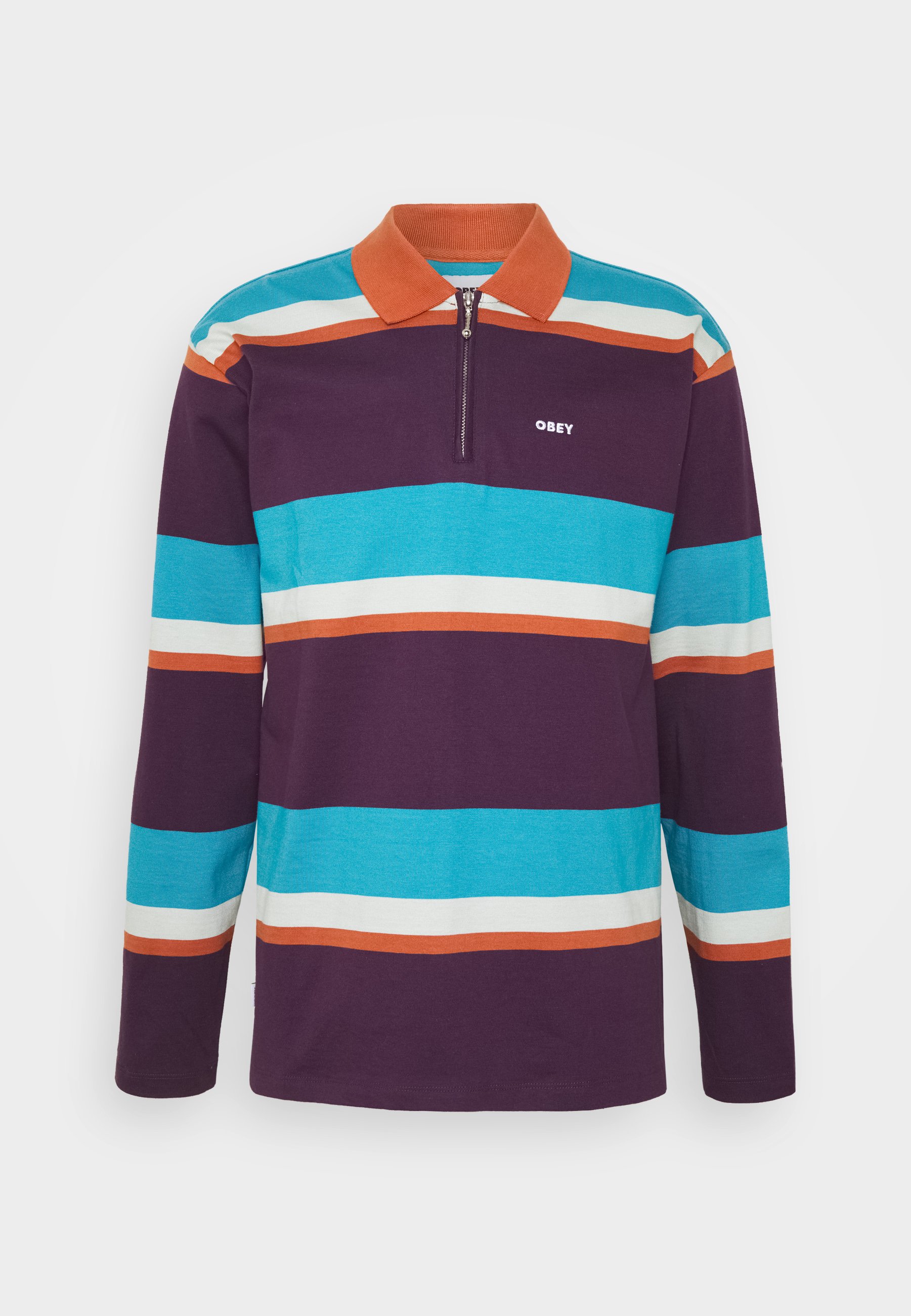 Obey Clothing STRUCTURE Poloskjorter purple multi Obey Clothing ESTATE - Poloskjorter - black/multi