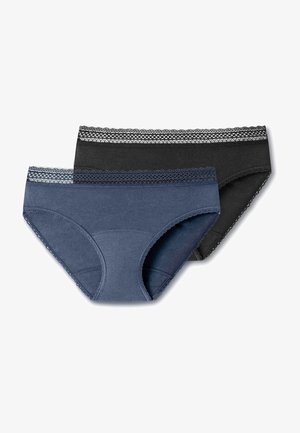 Schiesser PERIOD PANTY 2 PACK - Slip - schwarz, flieder