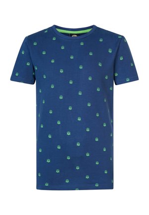 Print T-shirt - petrol blue