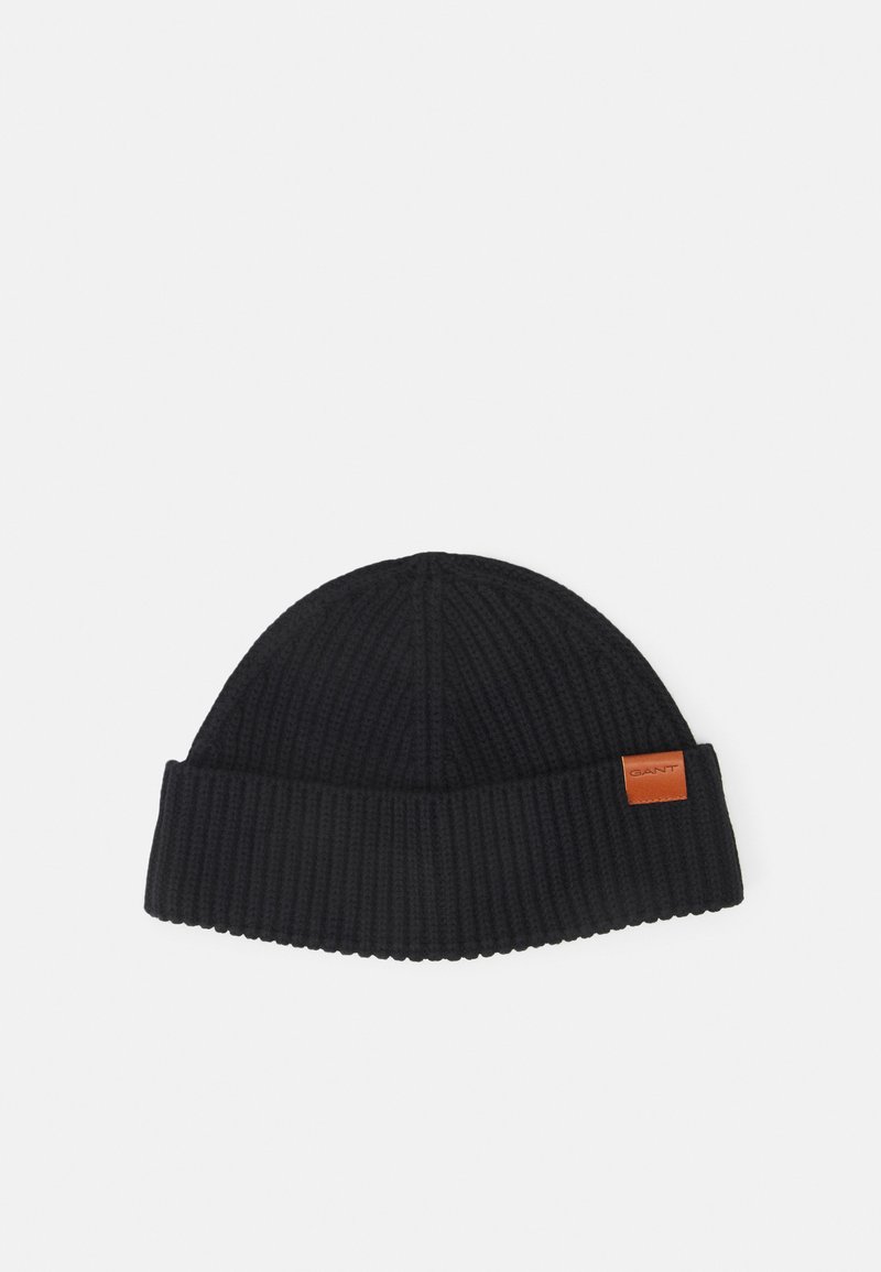 GANT FISHERMAN BEANIE UNISEX - Pipo - ebony black