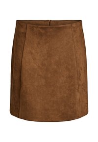 Minisvārki - brown fake suede