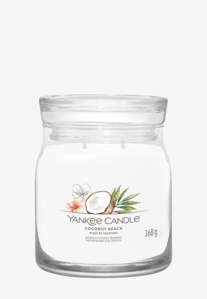 SIGNATURE MEDIUM JAR COCONUT BEACH - Geurkaars - white