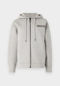 Felpa con zip - medium grey melange