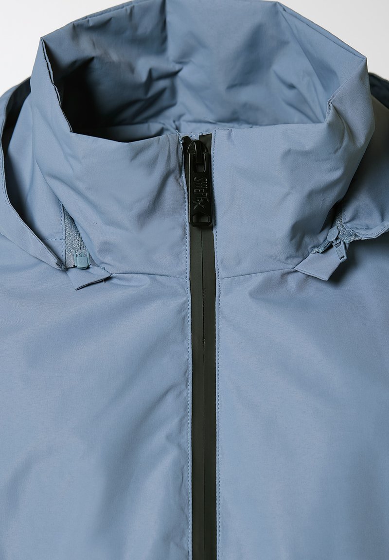 Damen Parkas | Swept by Danwear Regenjacke / wasserabweisende Jacke grey blue print/hellblau - KB16328 Damen Parkas | Swept by Danwear Regenjacke / wasserabweisende Jacke grey blue print/hellblau - KB16328