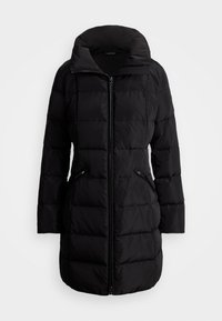 CREST PATCH HOODED QUILTED DOWN COAT - Πουπουλένιο μπουφάν - black