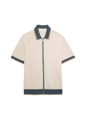 Autograph, LINEAR STITCH ZIP KNIT - Chaqueta de punto - light natural