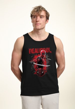 Marvel DEADPOOL WOLVERINE PAINT DUMP - TANK  - Top - black
