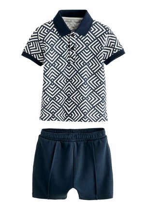 SHORT SLEEVES SET STANDARD - Träningsbyxor - navy white