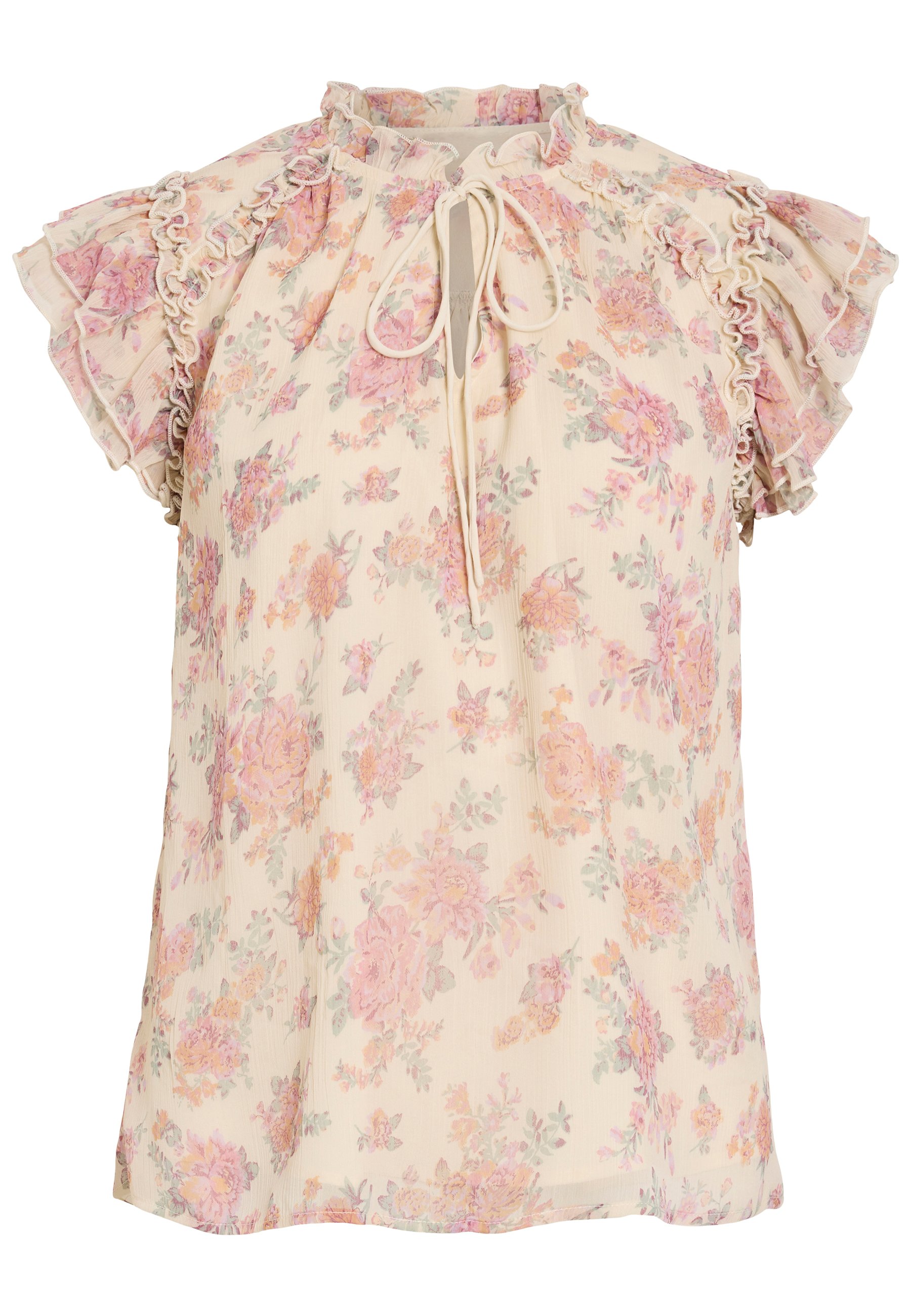 Tie-neck blouse