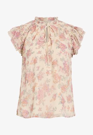 VILA VILAURA TIE NECK - Bluză - birch