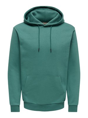 Only & Sons, ONSCERES LIFE HOODIE - Kapuutsiga pusa - mallard green