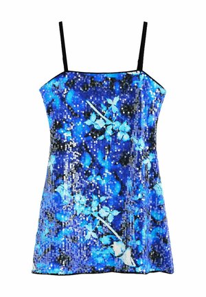 Desigual, PRINTED STRAPPY DRESS - Cocktailjurk - blue