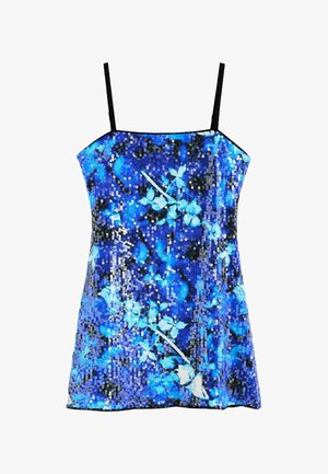 Desigual, PRINTED STRAPPY DRESS - Cocktailjurk - blue
