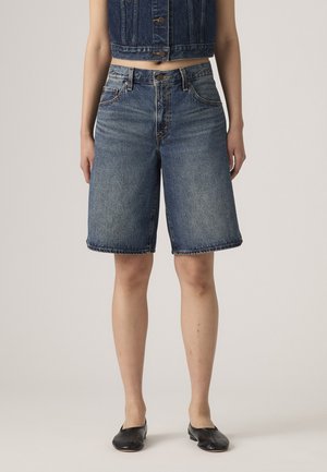 BAGGY DAD - Denim shorts - hinged heart jort