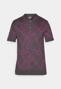 GOLF OUTLINE  - Polo shirt - granite/claret purple