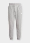 ESSENTIALS 3 STRIPES TAPERED CUFFED PANTS - Tepláky - medium grey heather/white