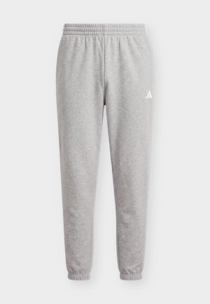 adidas Sportswear, ESSENTIALS 3 STRIPES TAPERED CUFFED PANTS - Pantalones deportivos - medium grey heather/white