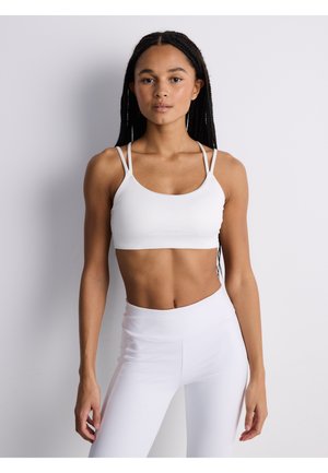 CON SPALLINE INCROCIATE - Top - bianco ottico