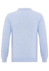 River Island - Camicia a maniche lunghe elegante da lavoro blu