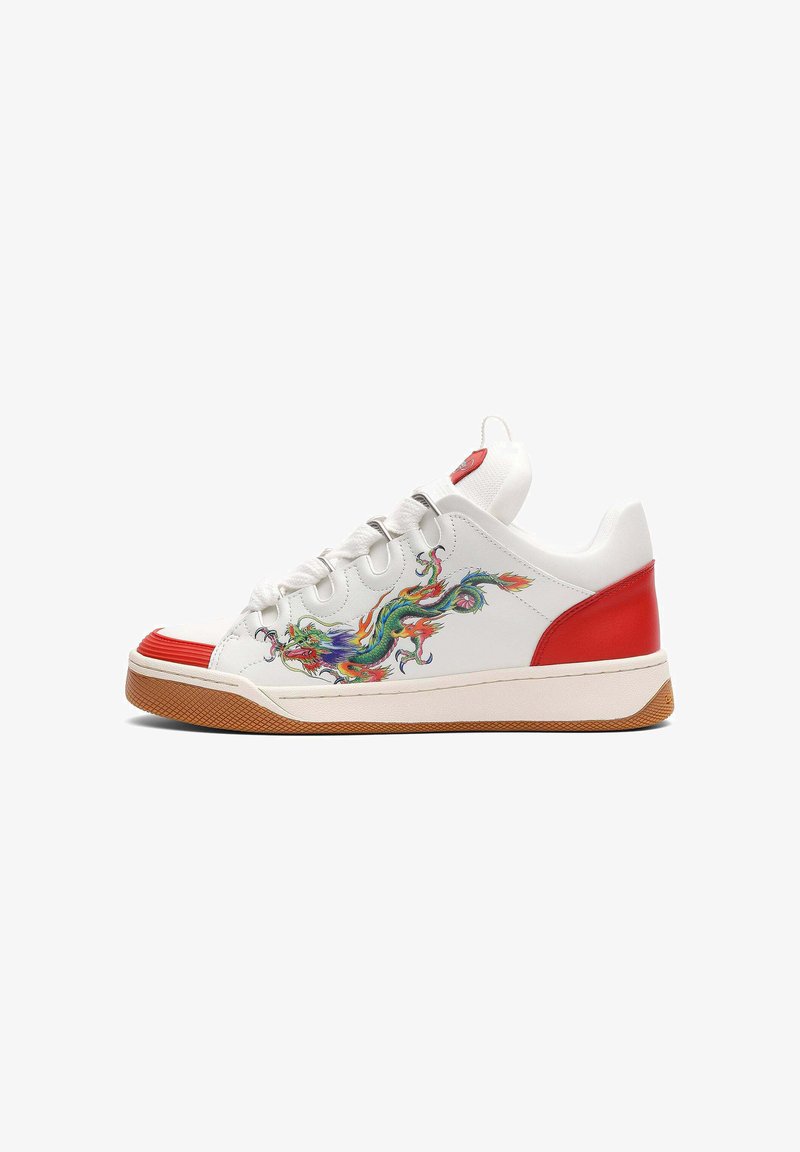 Ed Hardy HARDFLIP LOW - DRAGONS - Skateschuh - white/red