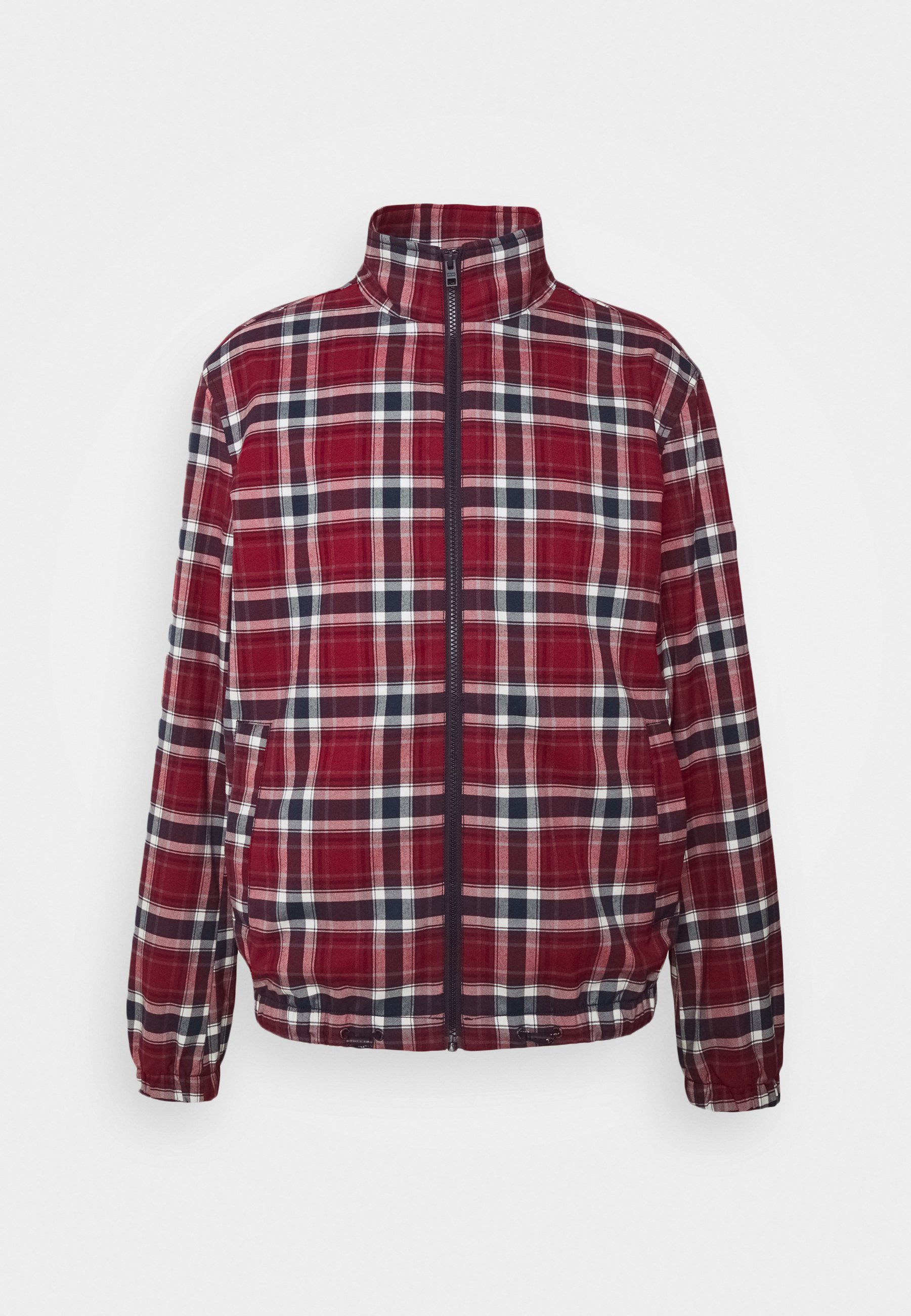 tommy jeans plaid coat