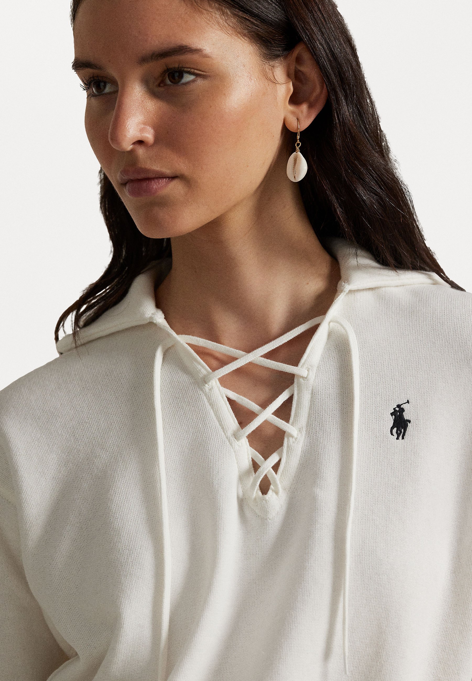 売れ筋商品|||ラルフローレン パーカー・スウェットシャツ レディース アウター LIGHTWEIGHT FLEECE LACE UP PULLOVER - Sweatshirt - nevis s7-AI211971714001_alternate10?