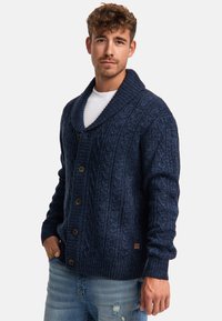 INDICODE JEANS ILTERLY - Vesta na kopčanje - navy mix