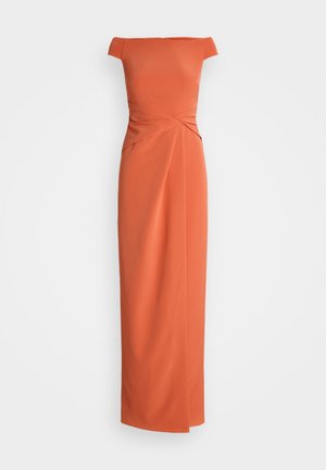Lauren Ralph Lauren CREPE OFF THE SHOULDER GOWN - Oblečenie na špeciálnu príležitosť - canyon orange