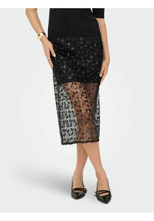 Trapecinis sijonas - black