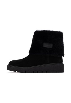 Botines de cuña - black