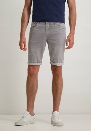 Jeansshort - silvergrey plain